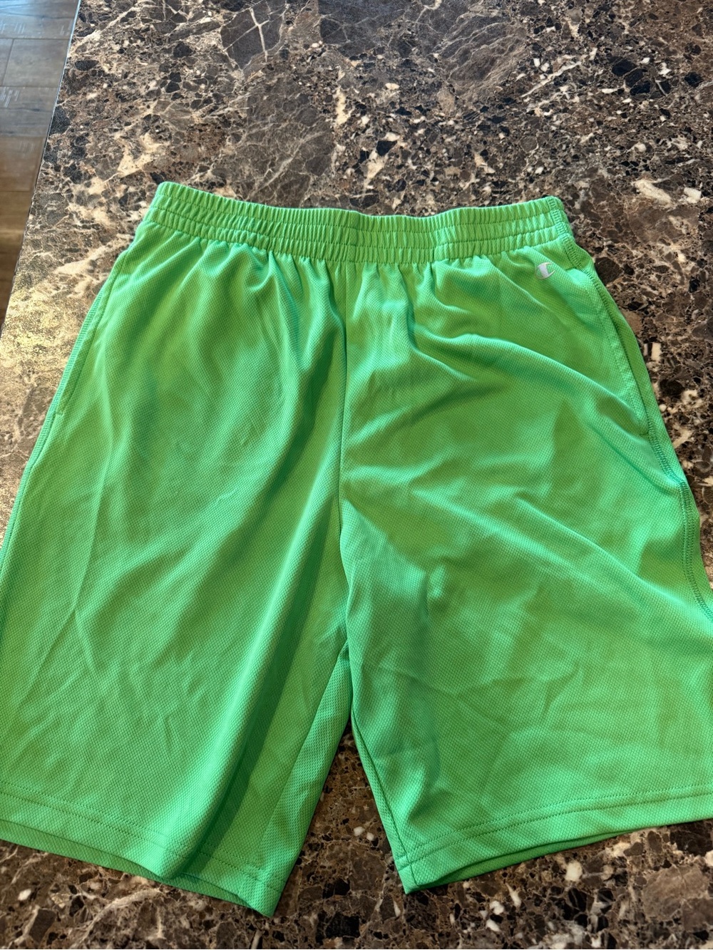 Champion Bright Green Mesh Athletic Shorts